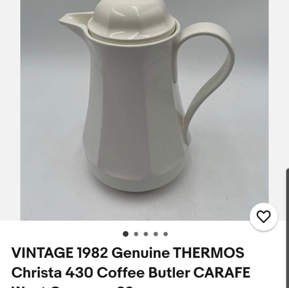 Genuine Thermos Coffee Carafe / Butler 32 oz